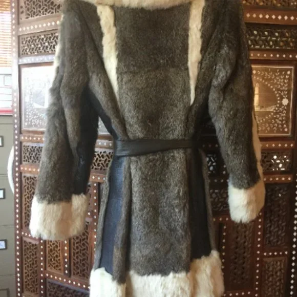 Vintage Small Rabbit Fur Peacoat jacket Jay Jacobs - Picture 8 of 10